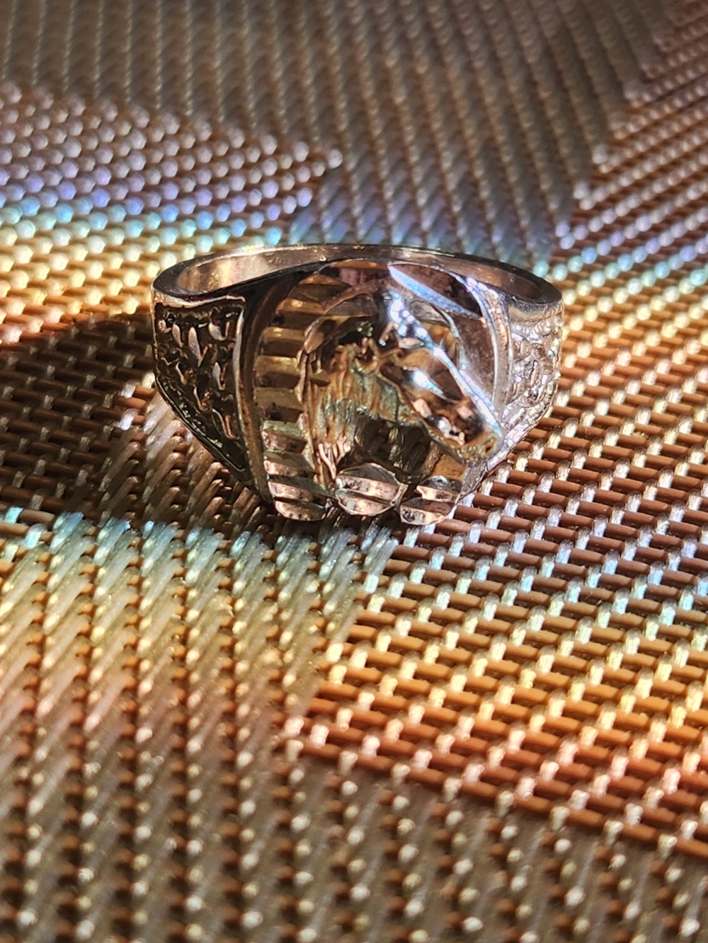 Men's Horse Head Signet Ring